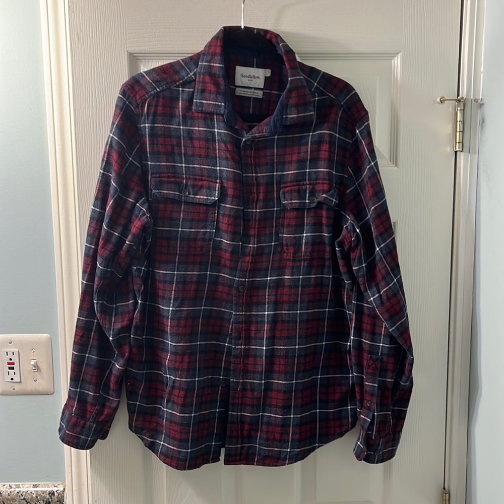 Mens good fellow flannel sz L